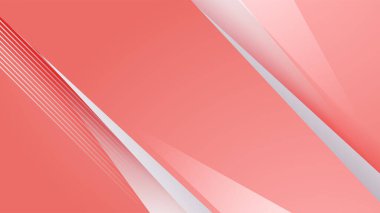 Soyut yumuşak ışık kırmızı ve beyaz gradyan minimum arkaplan. Vektör soyut grafik tasarım sancak deseni sunum arkaplan şablonu.