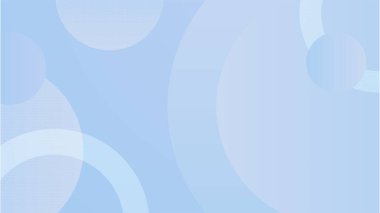 Çember ve küre ile soyut açık mavi ve beyaz gradyan minimum arkaplan. Sunum tasarımı, el ilanı, sosyal medya kapağı, web afişi, teknoloji afişi için modern moda taze renk