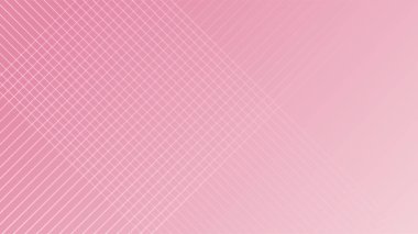 Geometrik şekilli soyut pembe arka plan, ışık, şerit, dalga, eğri, üçgen ve daire. Sevgililer Günü konsepti geçmişi. Vektör illüstrasyonu.