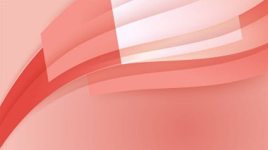 Soyut teknoloji geometrik kırmızı renkli parlak hareket arkaplanı. Vektör soyut kırmızı dalgalı arkaplan. Eğri akış hareketi