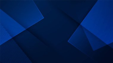 Dinamik ve soyut mavi arkaplan posteri. teknoloji ağı Vektör illüstrasyonu.