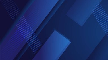 Şirket konsepti tarzında sunum tasarımı için mavi arkaplan