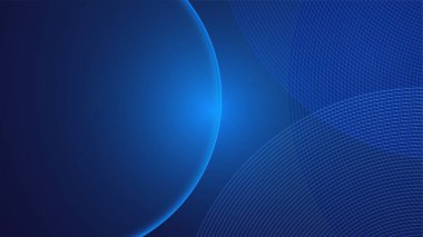 Şirket konsepti tarzında sunum tasarımı için mavi arkaplan