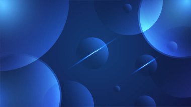 Şirket konsepti tarzında sunum tasarımı için mavi arkaplan