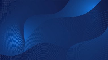 Şirket konsepti tarzında sunum tasarımı için mavi arkaplan