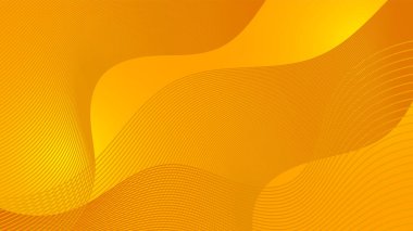 Soyut sarı ve turuncu arka plan tasarımı. Vektör illüstrasyonu soyut grafik tasarım sancak modeli sunum arkaplan şablonu.