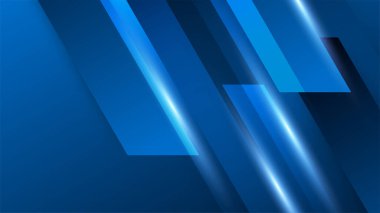 Sunum tasarımı için minimalist konsept tasarımlı mavi arkaplan