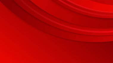 Renkli gradyan arkaplan ile dinamik kırmızı geometrik