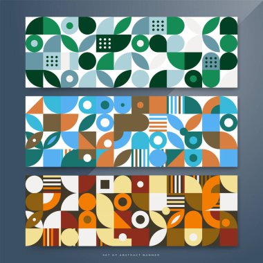 Düz mozaik desen tasarım afişi arkaplanı