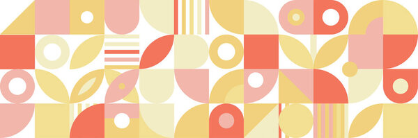 Flat mosaic pattern design banner background