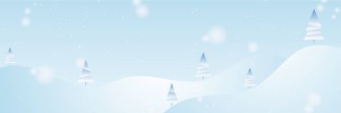 Kar tanesi sınır dekorasyonlu soyut Noel afişi. Poster, tebrik kartı, geniş pankart, duvar kağıdı, dekor, başlık, iniş sayfası için Noel arkaplanı
