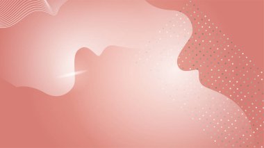 Parlak altın çizgileri ve tanıtım metinleri için boş alanı olan lüks modern pembe arkaplan