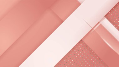 Parlak altın çizgileri ve tanıtım metinleri için boş alanı olan lüks modern pembe arkaplan