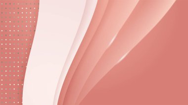 Parlak altın çizgileri ve tanıtım metinleri için boş alanı olan lüks modern pembe arkaplan