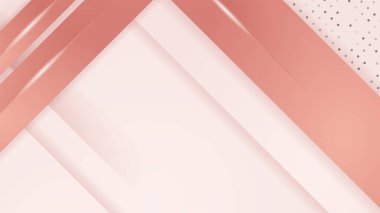 Parlak altın çizgileri ve tanıtım metinleri için boş alanı olan lüks modern pembe arkaplan