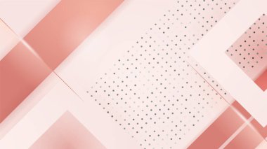 Parlak altın çizgileri ve tanıtım metinleri için boş alanı olan lüks modern pembe arkaplan