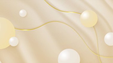 Özet beyaz ve altın şekilli arkaplan