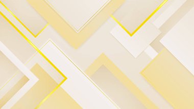 Özet beyaz ve altın şekilli arkaplan