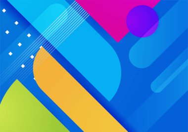 Soyut renkli geometrik vektör gradyan arkaplan