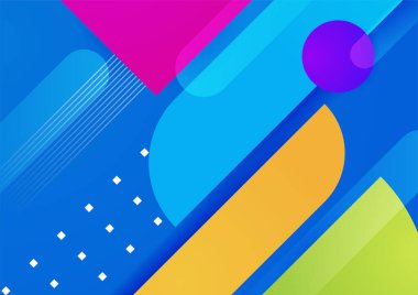 Soyut renkli geometrik vektör gradyan arkaplan