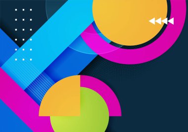 Soyut renkli geometrik vektör gradyan arkaplan