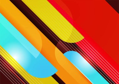 Soyut renkli geometrik vektör gradyan arkaplan