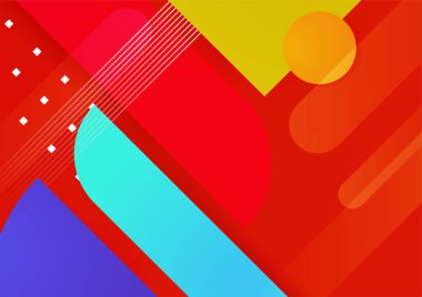 Soyut renkli geometrik vektör gradyan arkaplan