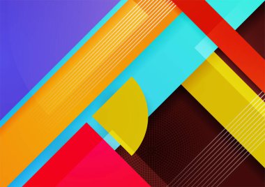 Soyut renkli geometrik vektör gradyan arkaplan