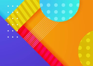 Soyut renkli geometrik vektör gradyan arkaplan