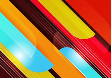 Soyut renkli geometrik vektör gradyan arkaplan