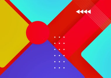 Soyut renkli geometrik vektör gradyan arkaplan