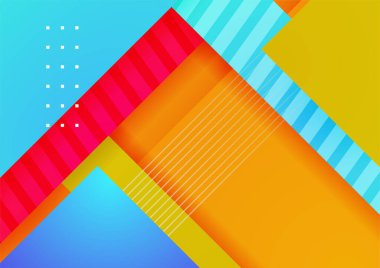 Soyut renkli geometrik vektör gradyan arkaplan