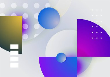 Soyut renkli geometrik vektör gradyan arkaplan