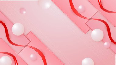 Lüks beyaz eğimli soyut pembe arka plan. Pankart şablonu için pembe modern şekiller arka plan. Vektör illüstrasyonu soyut grafik tasarım bayrak deseni sunum web şablonu.