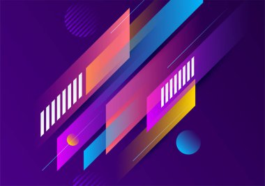 Soyut renkli geometrik vektör gradyan arkaplan