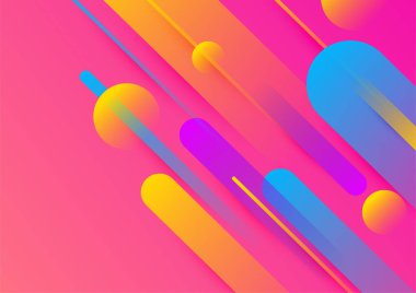 Soyut renkli geometrik vektör gradyan arkaplan