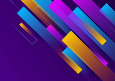 Soyut renkli geometrik vektör gradyan arkaplan