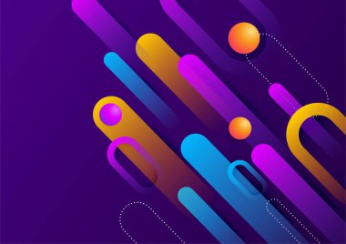 Soyut renkli geometrik vektör gradyan arkaplan