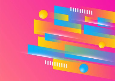 Soyut renkli geometrik vektör gradyan arkaplan