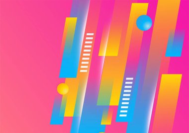 Soyut renkli geometrik vektör gradyan arkaplan