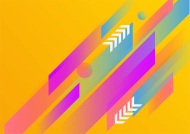 Soyut renkli geometrik vektör gradyan arkaplan