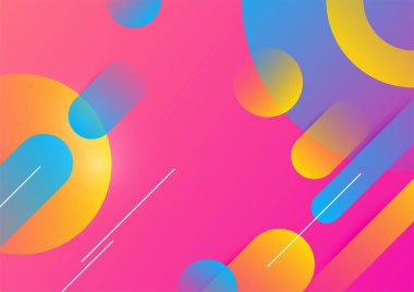 Soyut renkli geometrik vektör gradyan arkaplan