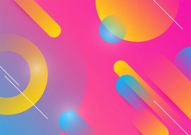 Soyut renkli geometrik vektör gradyan arkaplan