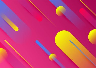 Soyut renkli geometrik vektör gradyan arkaplan