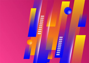 Soyut renkli geometrik vektör gradyan arkaplan