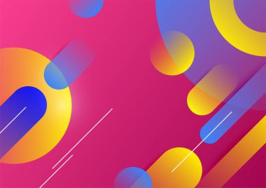 Soyut renkli geometrik vektör gradyan arkaplan