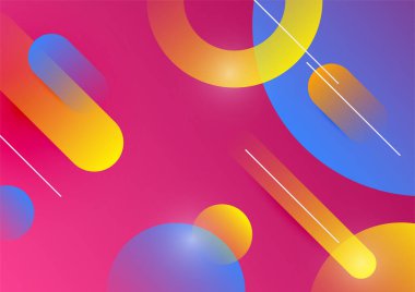 Soyut renkli geometrik vektör gradyan arkaplan