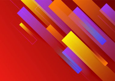 Soyut renkli geometrik vektör gradyan arkaplan