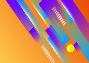 Soyut renkli geometrik vektör gradyan arkaplan