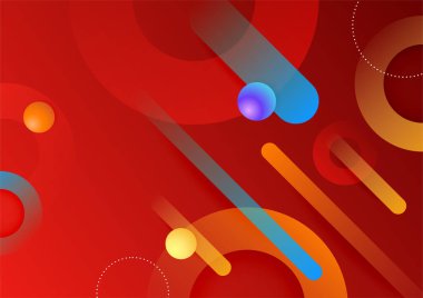 Soyut renkli geometrik vektör gradyan arkaplan